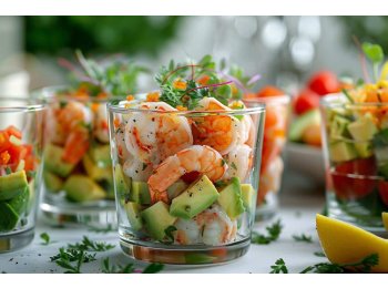 Verrine Avocat-Crevette